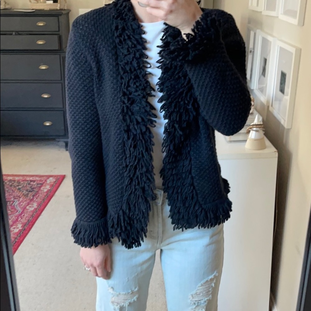 Jones New York Fringe Blazer Jacket